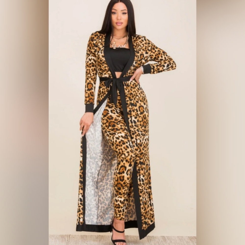 Leopard Statement Duster Set - Picture 6 of 8